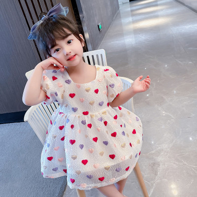 dress love pattern hand balloon - dress anak perempuan